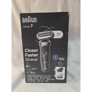 Braun Series 7 7127cs Shaver Kit Foil Head Rechargeable Wet/Dry Cordless